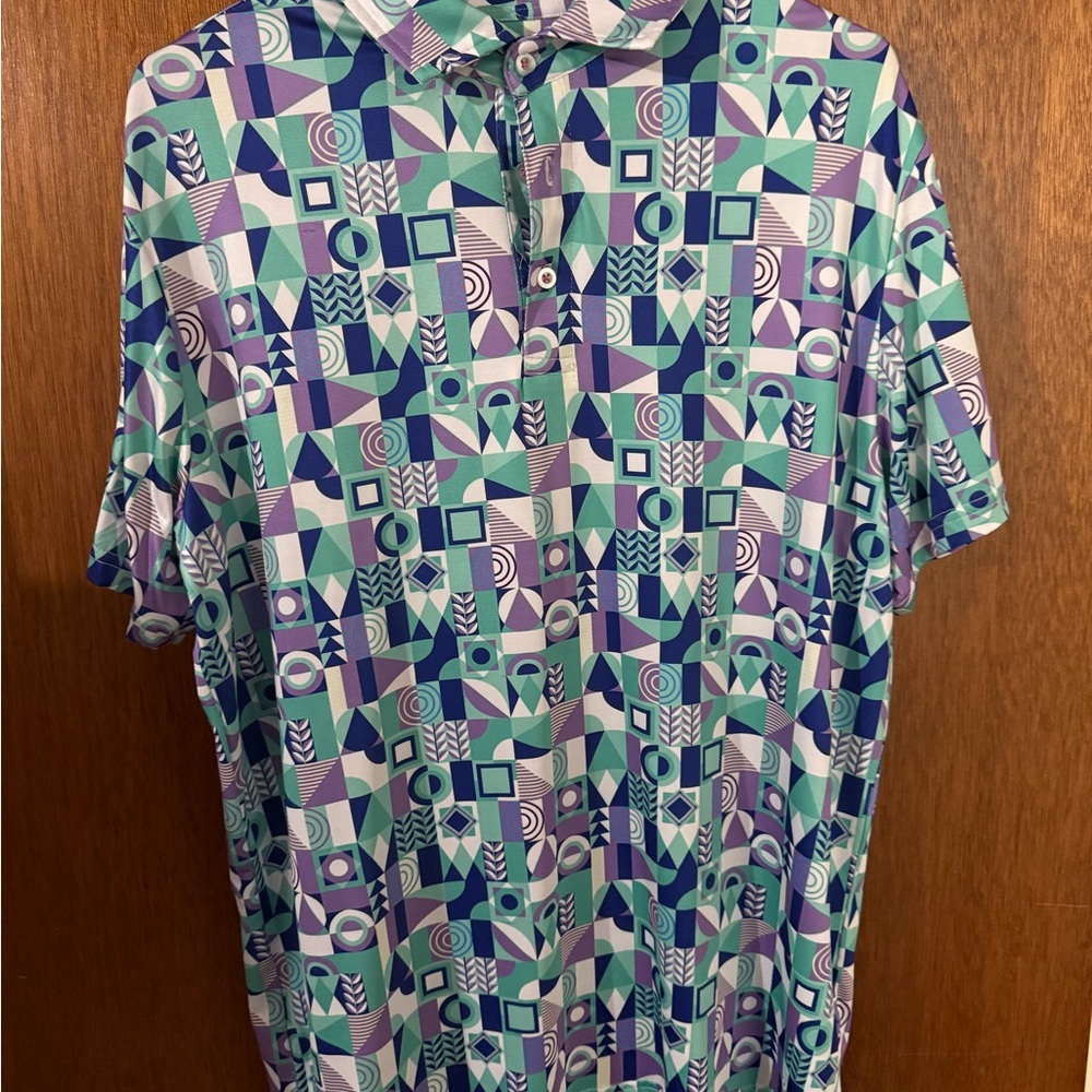 Tailorbyrd Blue and Purple Casual Button Down Shirt